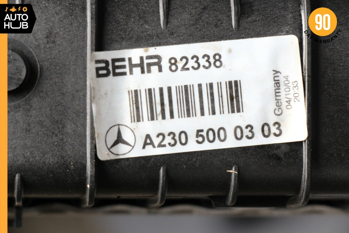 03-12 Mercedes R230 SL500 SL550 SL600 Engine Water Cooling Radiator OEM 68k - photo 11