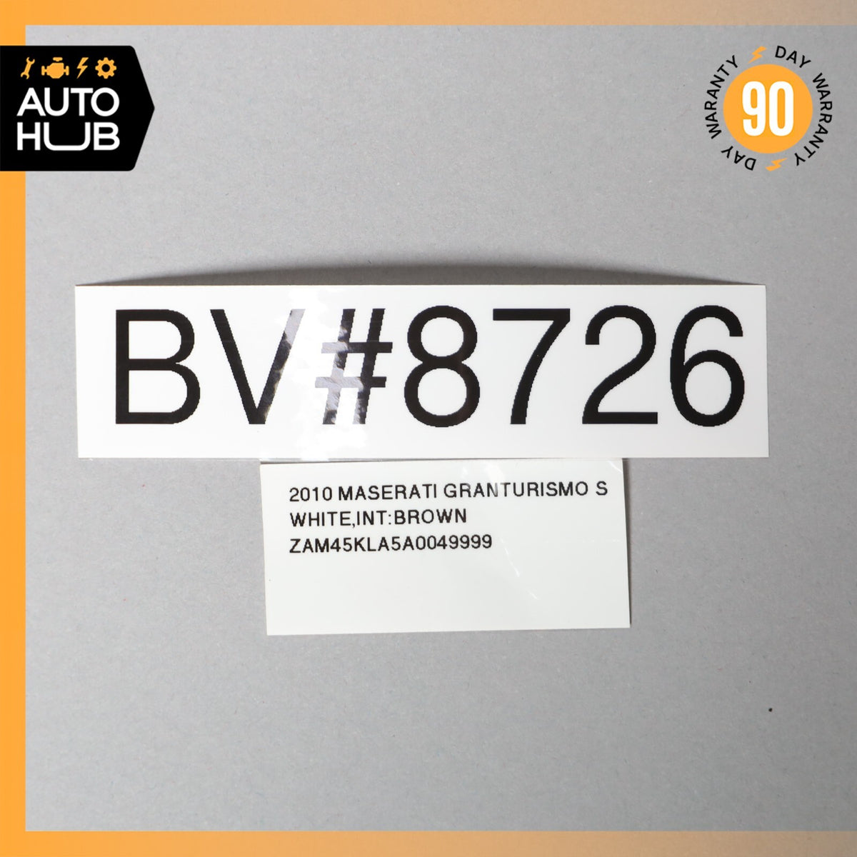 08-14 Maserati GranTurismo M145 Right Side Door Shell Frame Panel White OEM 61k - photo 24