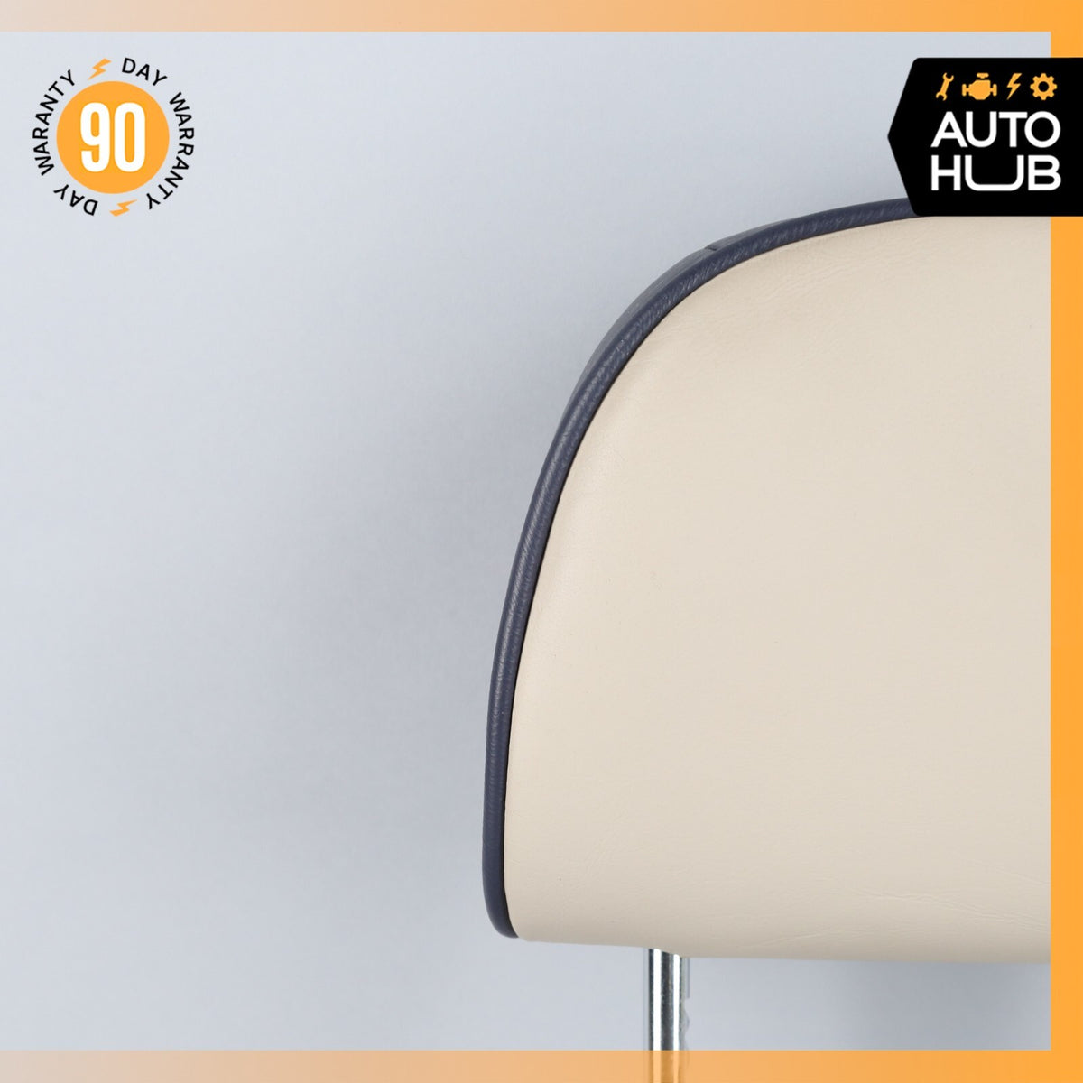 00-04 Aston Martin DB7 Front Left or Right Seat Headrest Beige / Blue OEM 23k - photo 3
