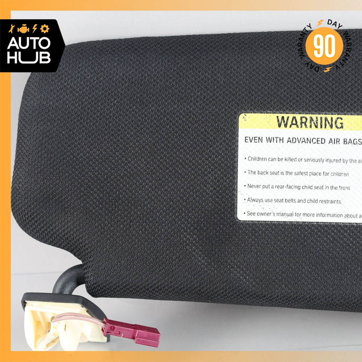11-16 BMW F10 550i Left Driver Side Sunvisor Sun Visor Black 51168038165 OEM - photo 9