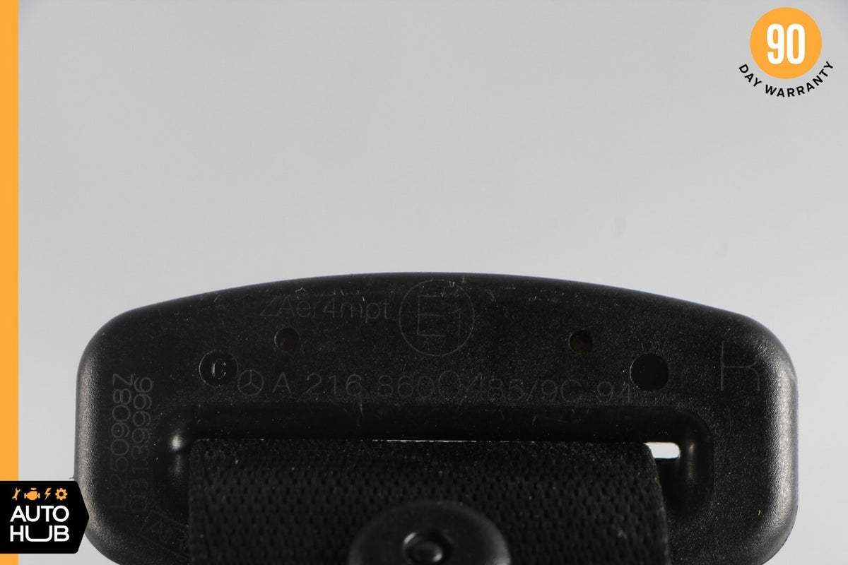 07-10 Mercedes W216 CL550 CL63 AMG Front Right Passenger Seat Belt Black OEM - photo 11