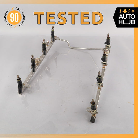 07-12 Mercedes W221 S550 M273 Fuel Injection Rail With Fuel Injectors OEM - photo 1