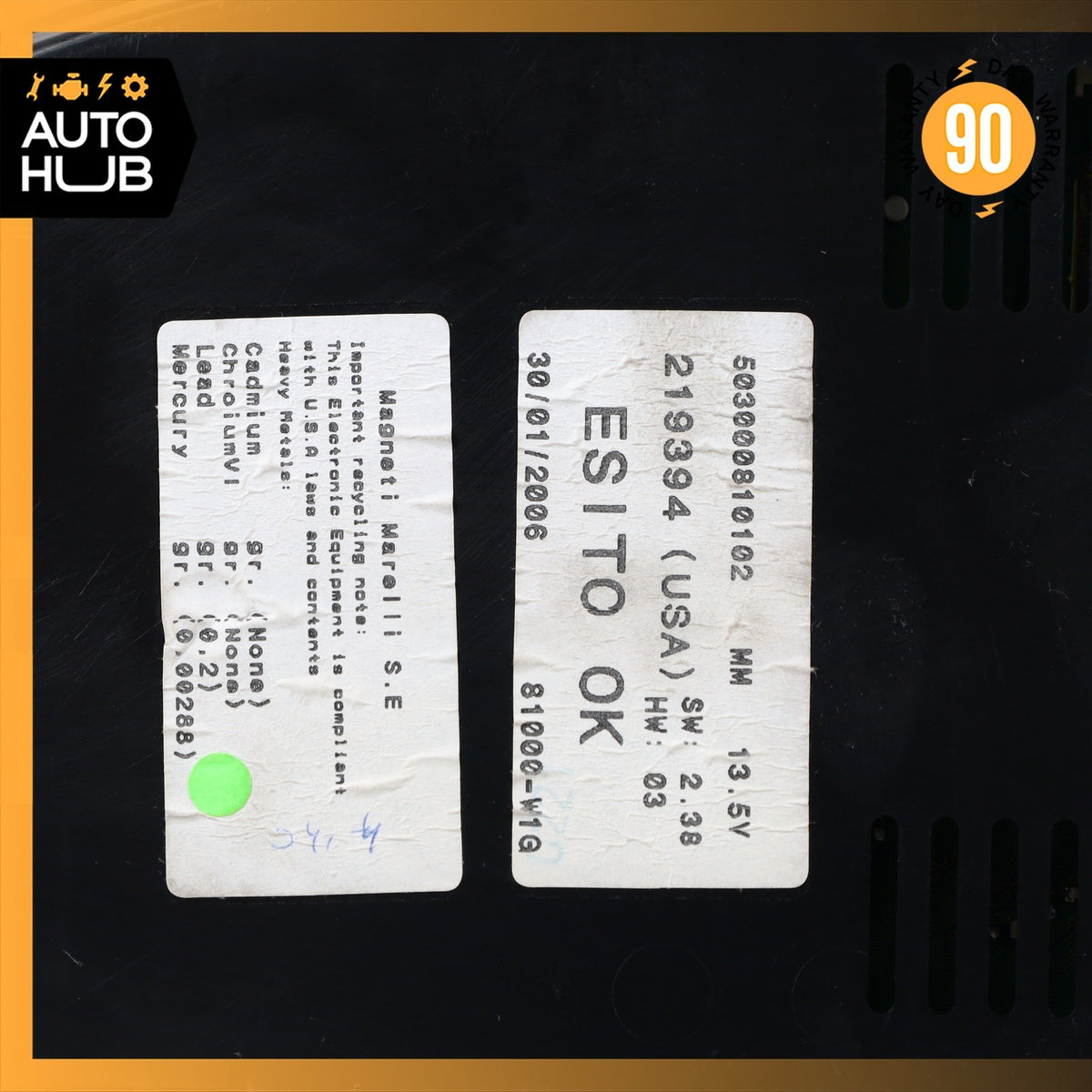 04-08 Maserati Quattroporte M139 4.2L Instrument Cluster Speedometer OEM 84k - photo 11