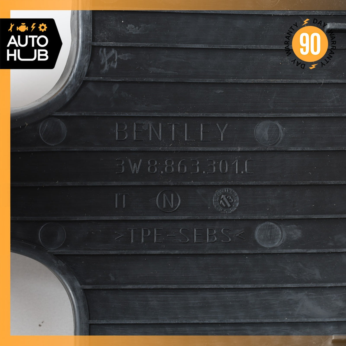 Bentley Continental GTC Front Center Console Rubber Grip Tray 3W8863301C OEM - photo 11