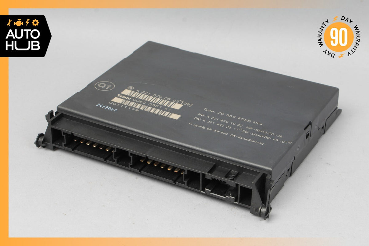 07-13 Mercedes W221 S600 S550 S63 Rear Seat Control Unit Module 2218700992 OEM - photo 1