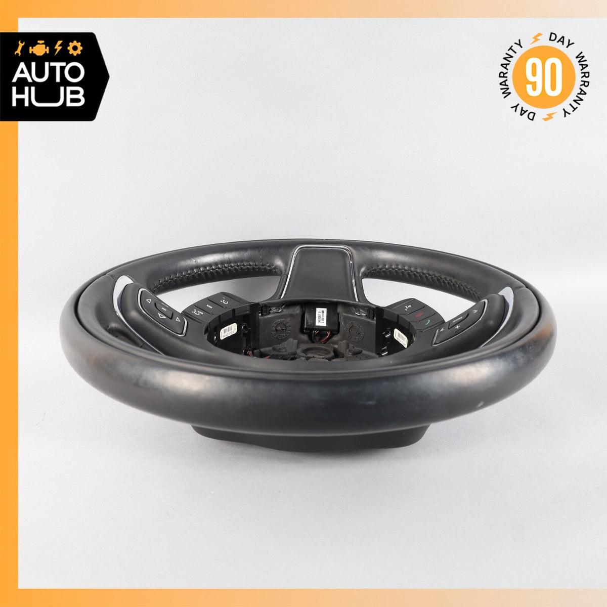 10-19 Jaguar X351 XJ XJL XJR Steering Wheel w/ Paddle Shifters Black OEM - photo 12