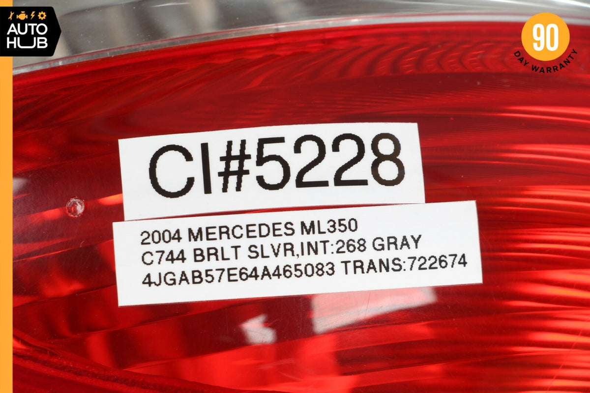 02-05 Mercedes W163 ML350 ML500 Rear Right Passenger Side Tail Light Lamp OEM - photo 12