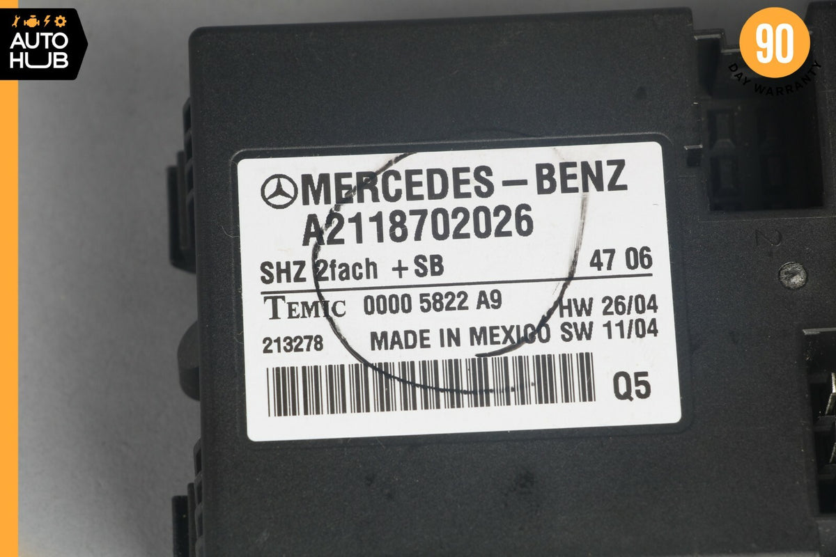 06-13 Mercedes W164 ML63 AMG E500 Heated Seat Control Module 2118702026 OEM - photo 7