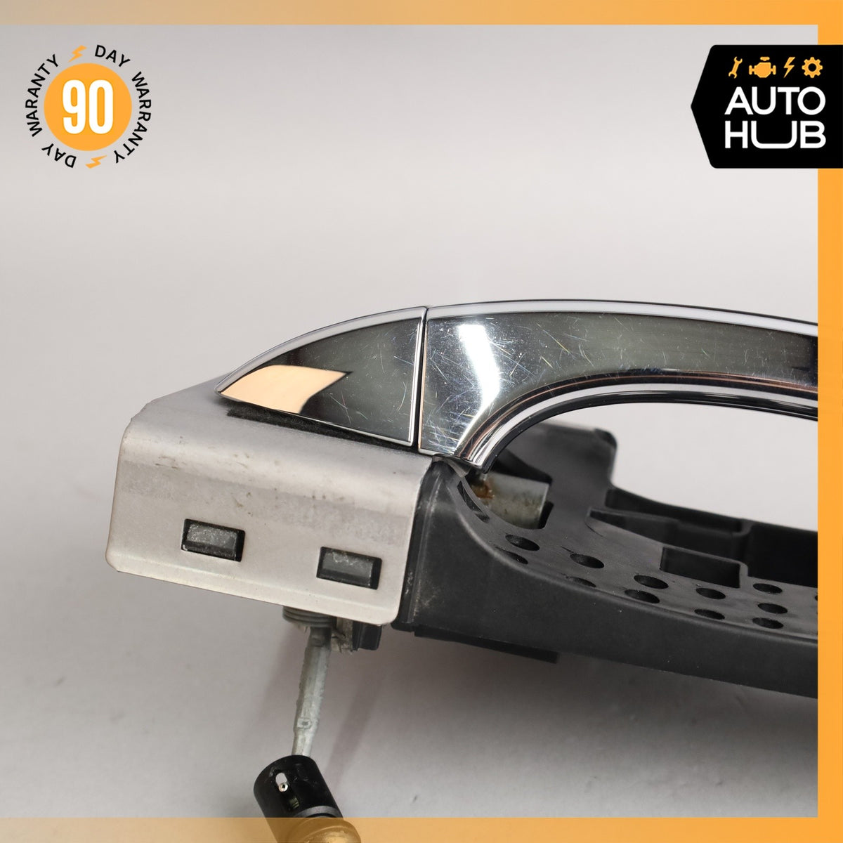 Audi D4 A8L Front Left Driver Exterior Door Handle Black 4H1837885 OEM - photo 9