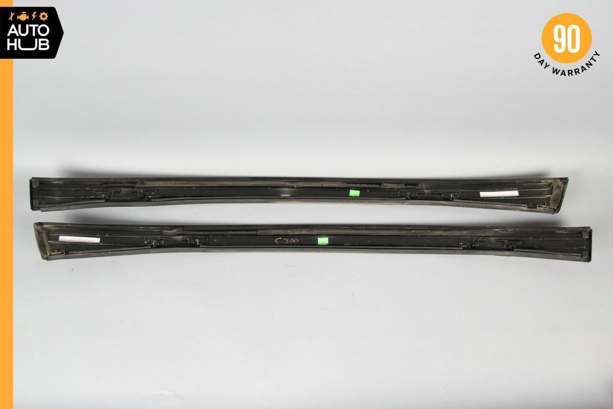 Mercedes W204 C300 C350 Exterior Roof Molding Inner Port Bag Cover Set of 2 OEM - photo 7