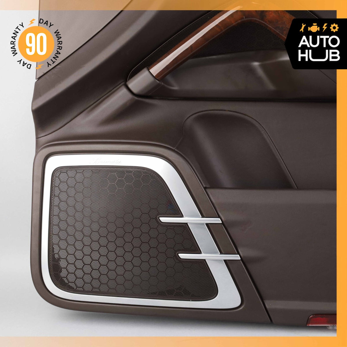 Porsche Cayenne 958 Hybrid S Front Right Side Interior Door Panel Natur Leather - photo 7