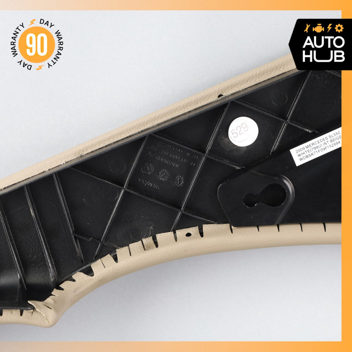 07-12 Mercedes R230 SL550 SL55 AMG Left Side Edge Cover Trim Flap Panel OEM 62k - photo 9