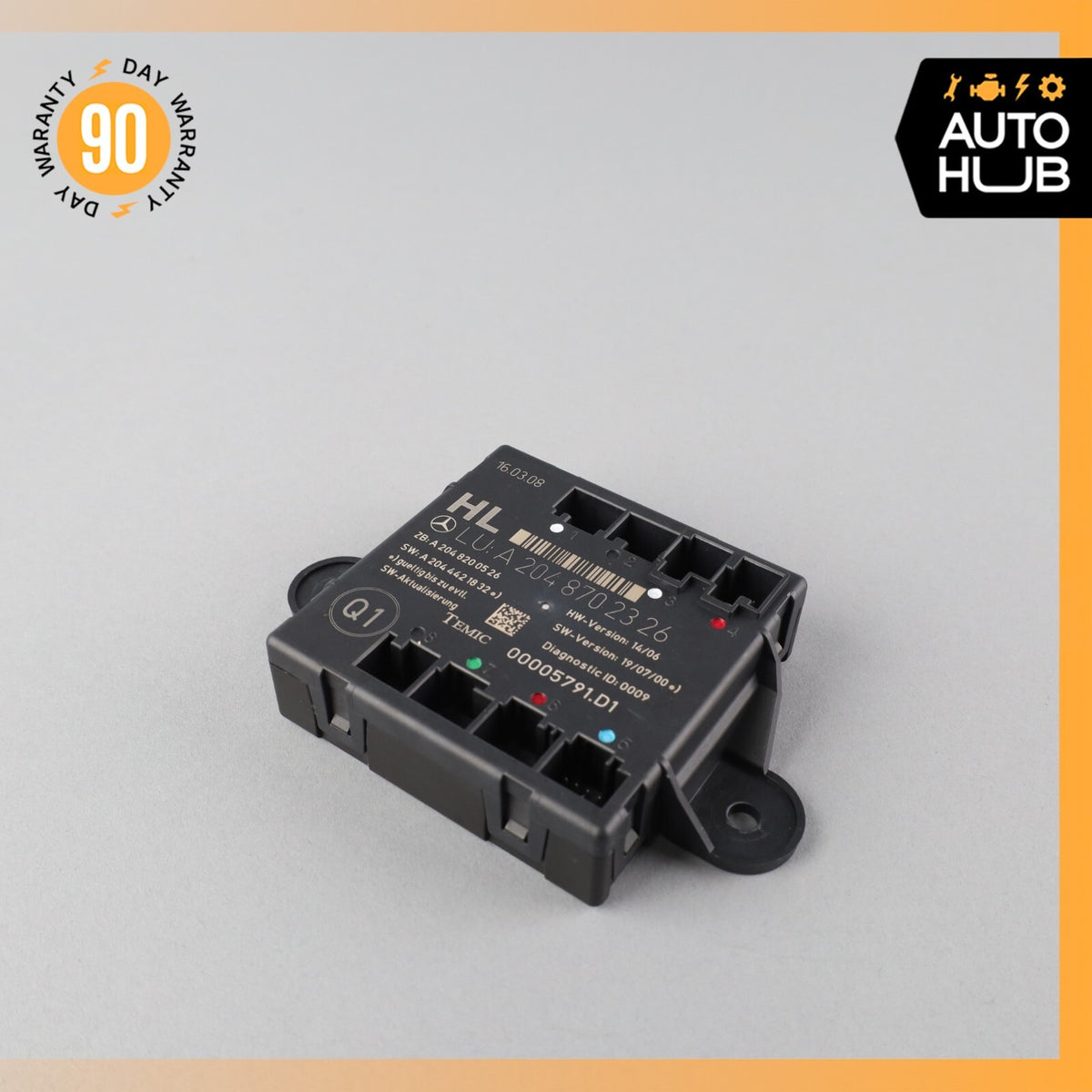 08-18 Mercedes W204 C300 CLS550 GLK350 Rear Left Side Door Control Module OEM - photo 1