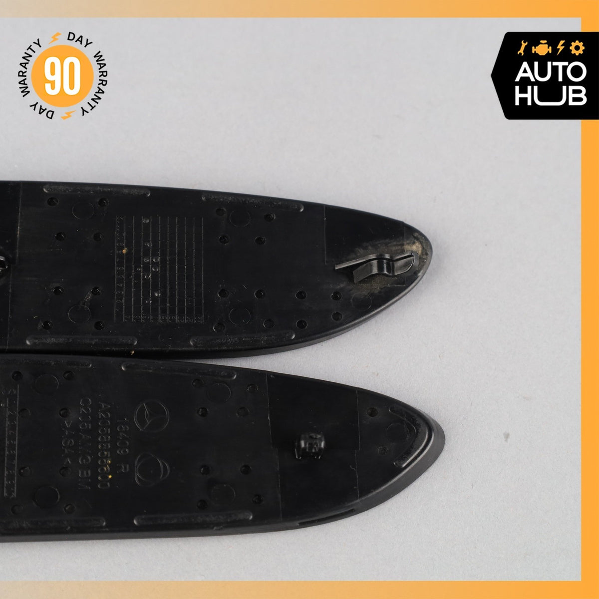 17-23 Mercedes W205 C63 C43 AMG Rear Bumper Mesh Grille Set of 2 OEM 39k - photo 8