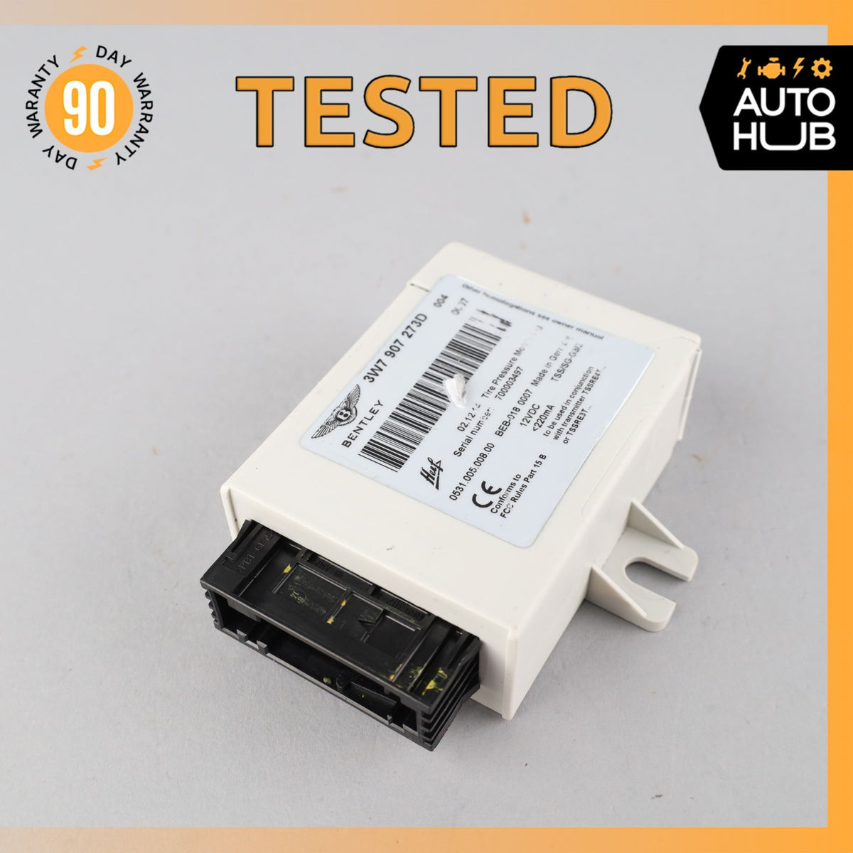 Bentley Continental GT GTC Tire Pressure Monitoring System TPMS Module OEM - photo 1