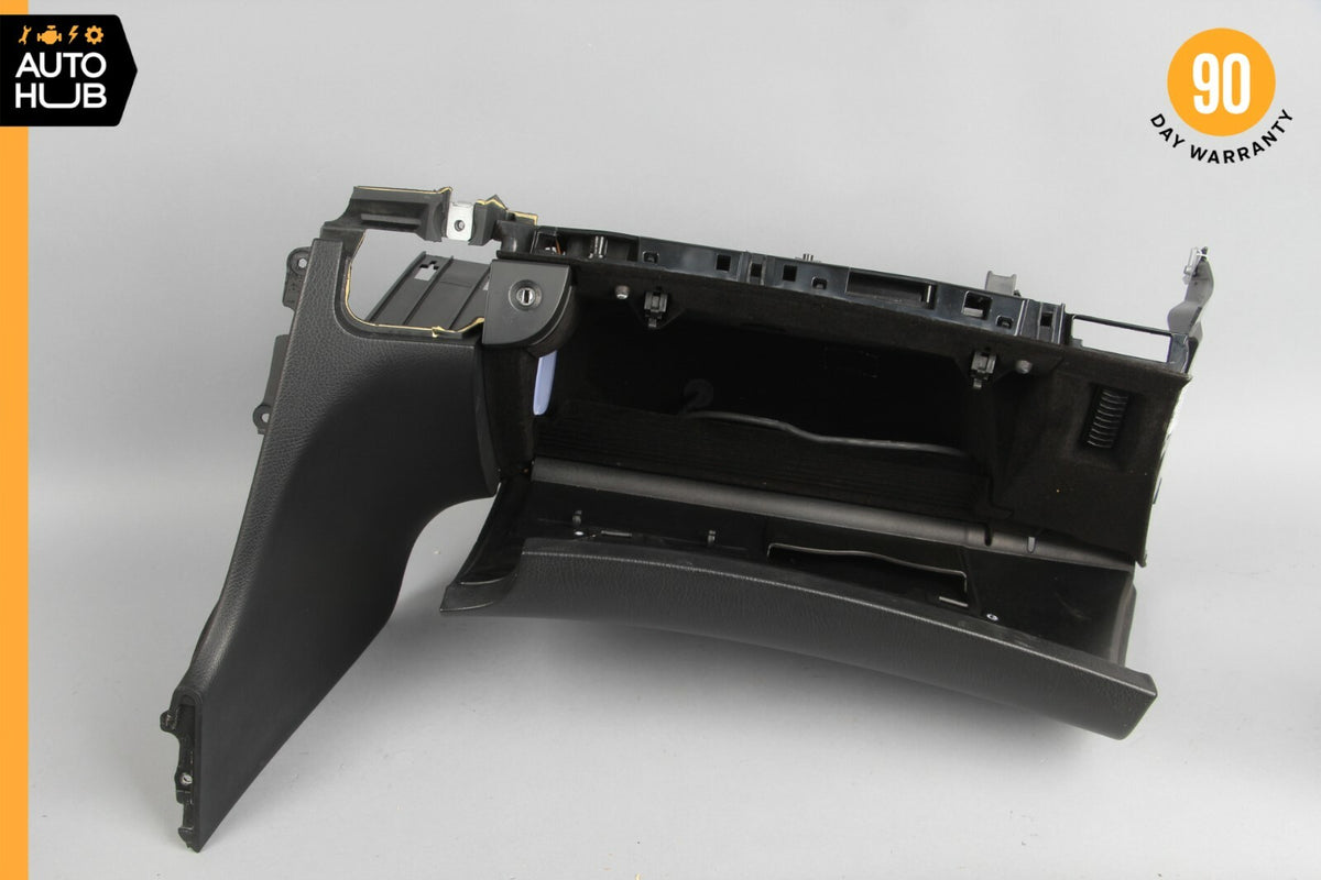07-09 Mercedes W211 E350 E550 Dashboard Glove Box Storage Compartment Black OEM - photo 8