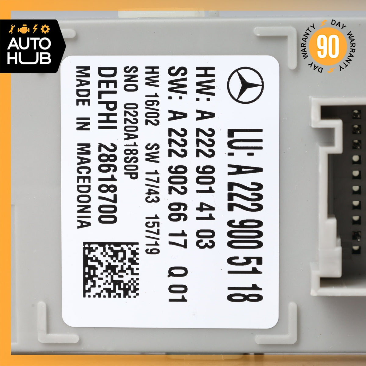 17-23 Mercedes W205 C300 E400 Ambient Lighting Control Module Unit OEM 67k - photo 4