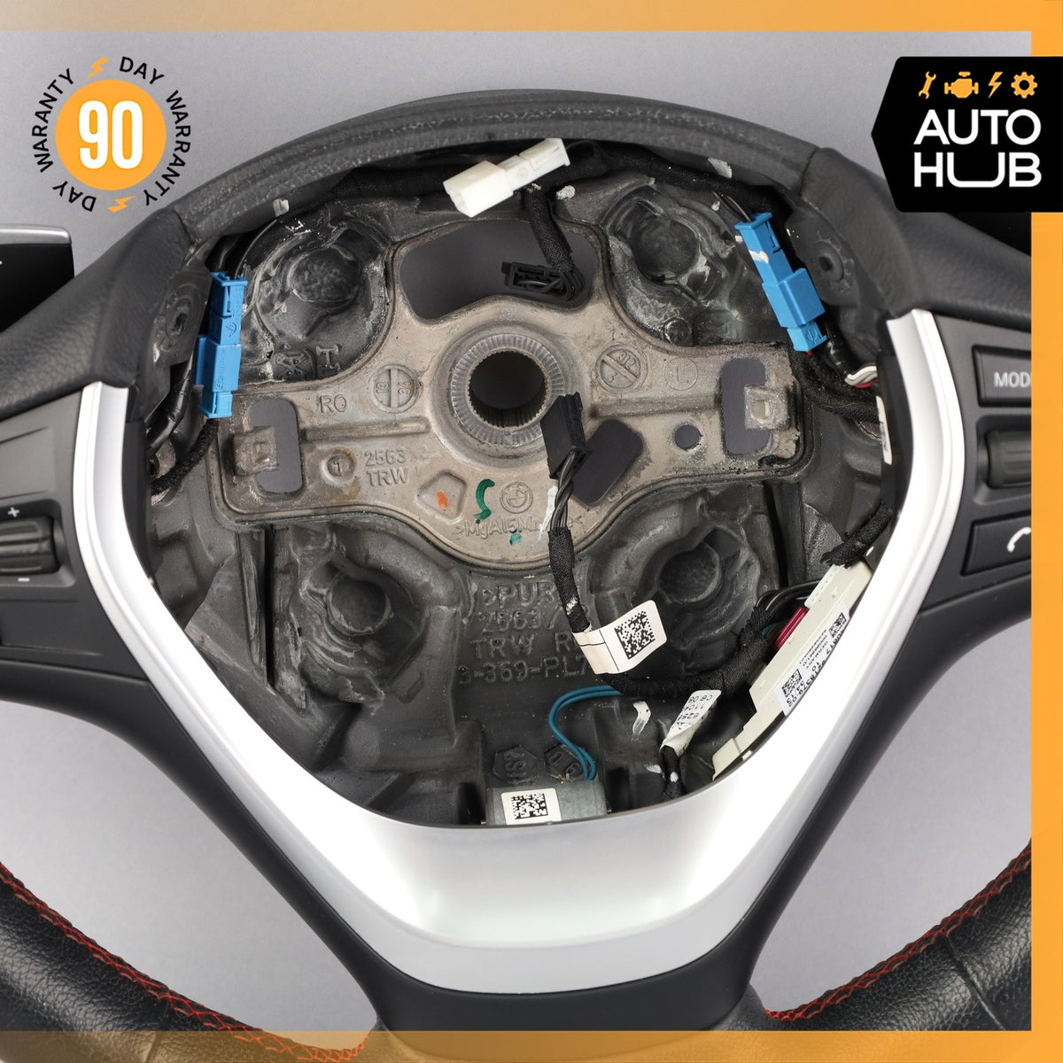 12-17 BMW F32 435i 428i Sport Leather Steering Wheel 32306863347 OEM - photo 9