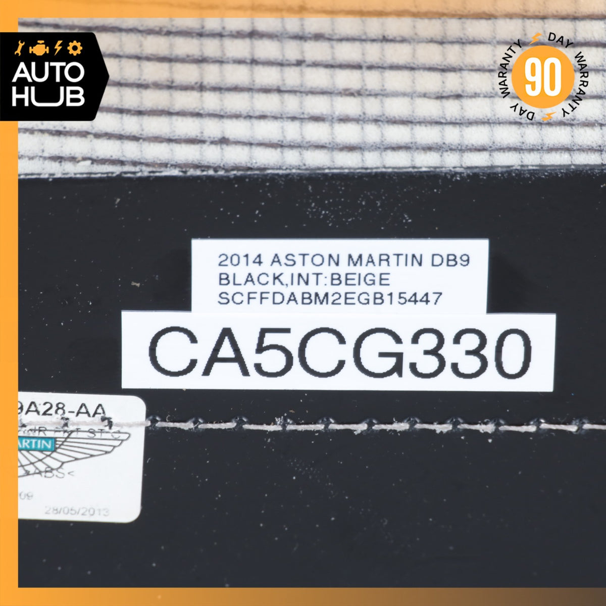 13-15 Aston Martin DB9 Front Right Side Bottom Lower Seat Cushion Beige OEM 22k - photo 19
