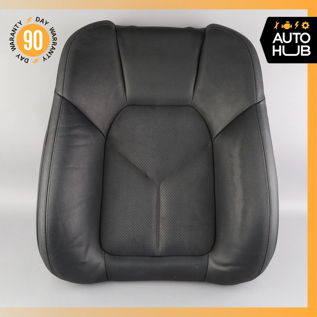 11-18 Porsche Cayenne 958 Front Right Side Seat Upper Cushion Black OEM - photo 1