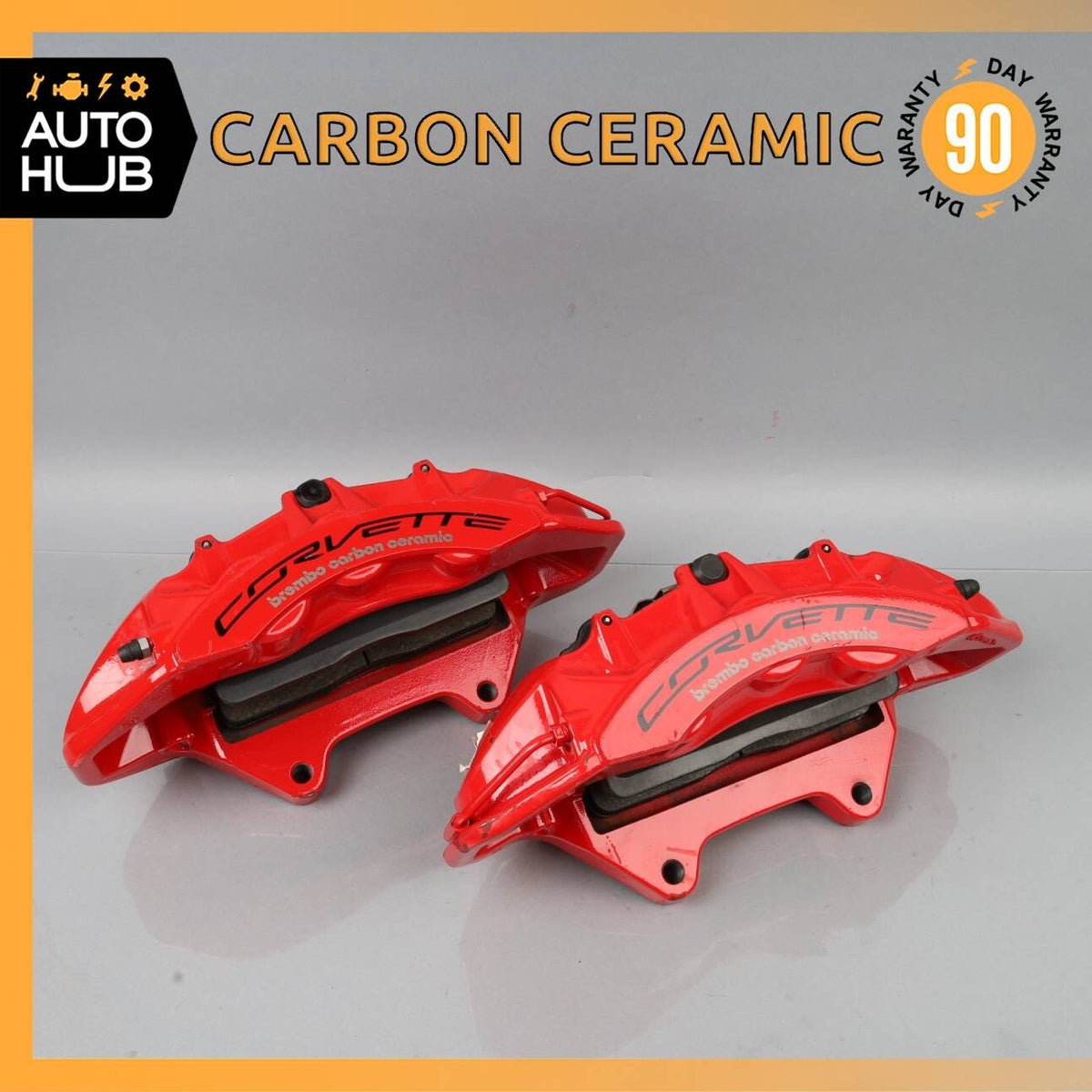 15-19 Chevrolet Corvette C7 Front Right & Left Carbon Ceramic Brake Calipers Set - photo 1
