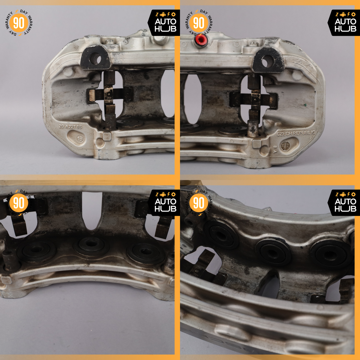 10-23 Porsche Panamera Cayenne Macan Front Brake Calipers Set 7PP615123 OEM - photo 21