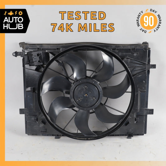 15-23 Mercedes W205 C300 E300 Engine Radiator Cooling Fan Motor Assembly OEM 74k - photo 1
