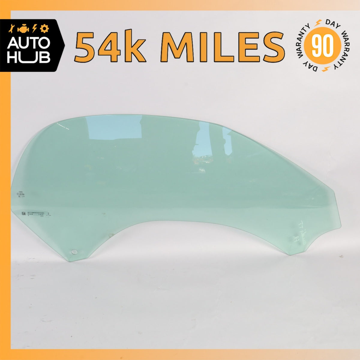 16-23 Audi TT Convertible Door Window Glass Front Right Passenger Side OEM 54k - photo 1