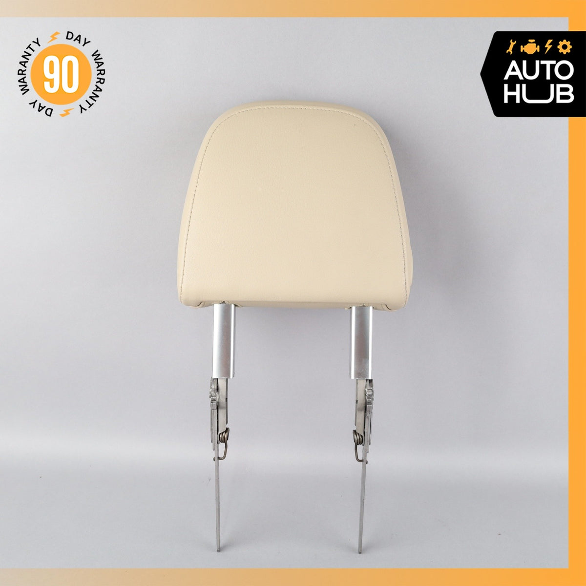 Audi 4M Q7 Front Right Side Seat Cushion Headrest Head Rest Beige OEM 87k - photo 6