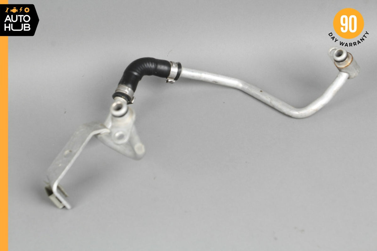 Mercedes W212 E400 C43 AMG Left Side Turbocharger Coolant Feed Hose Pipe OEM - photo 1
