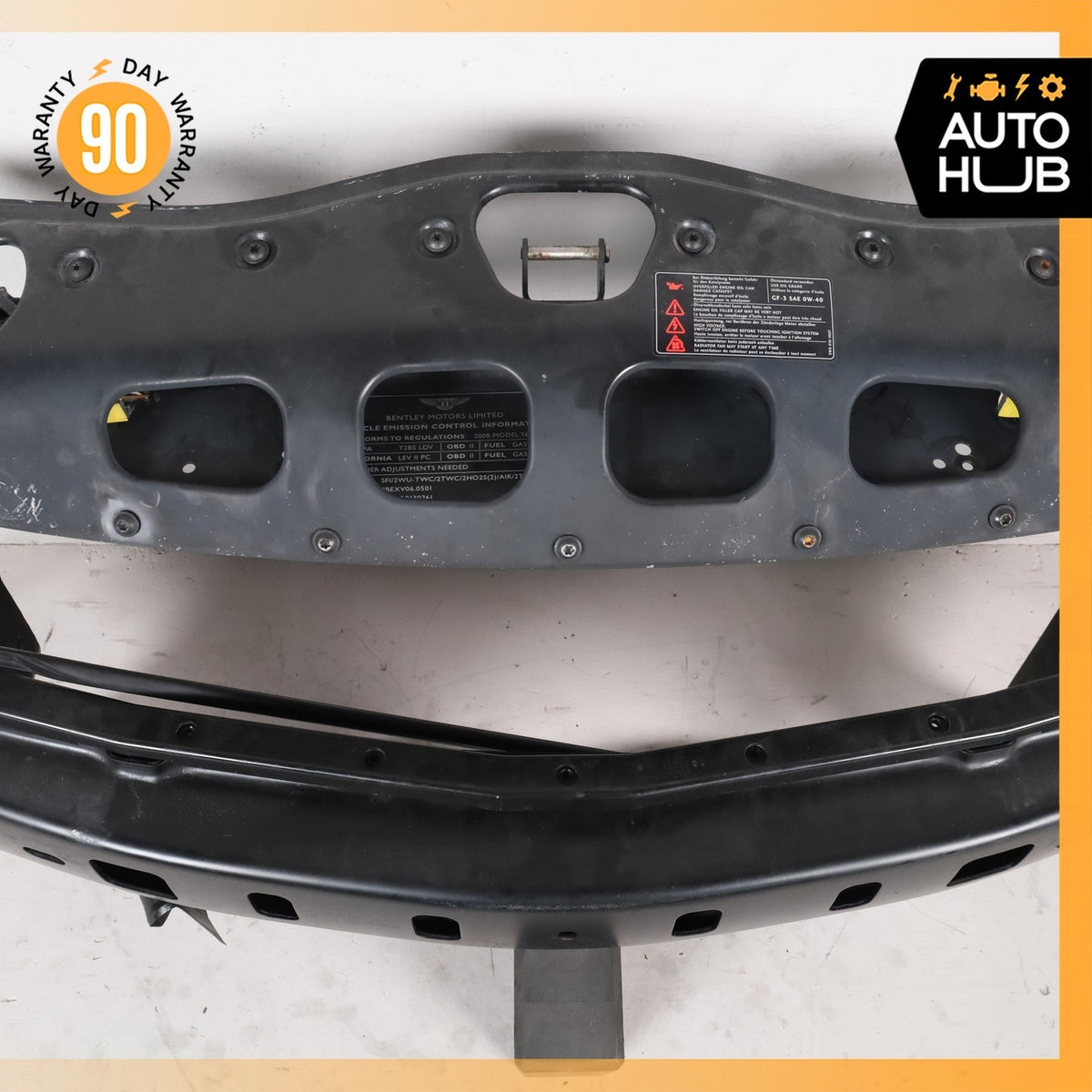 08-10 Bentley Continental GTC GT 6.0L Front Radiator Support Bar Frame OEM 43k - photo 8