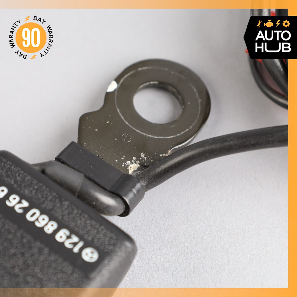 90-02 Mercedes R129 SL500 500SL Right Side Seat Belt Seatbelt Buckle Black OEM - photo 5