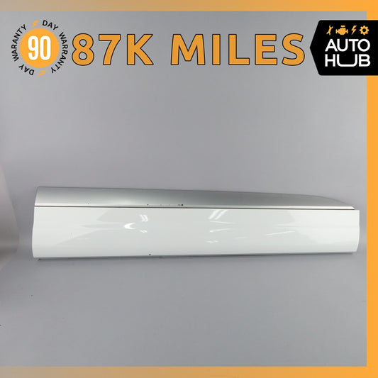 17-19 Audi 4M Q7 Front Right Passenger Door Lower Molding White OEM 87k - photo 1