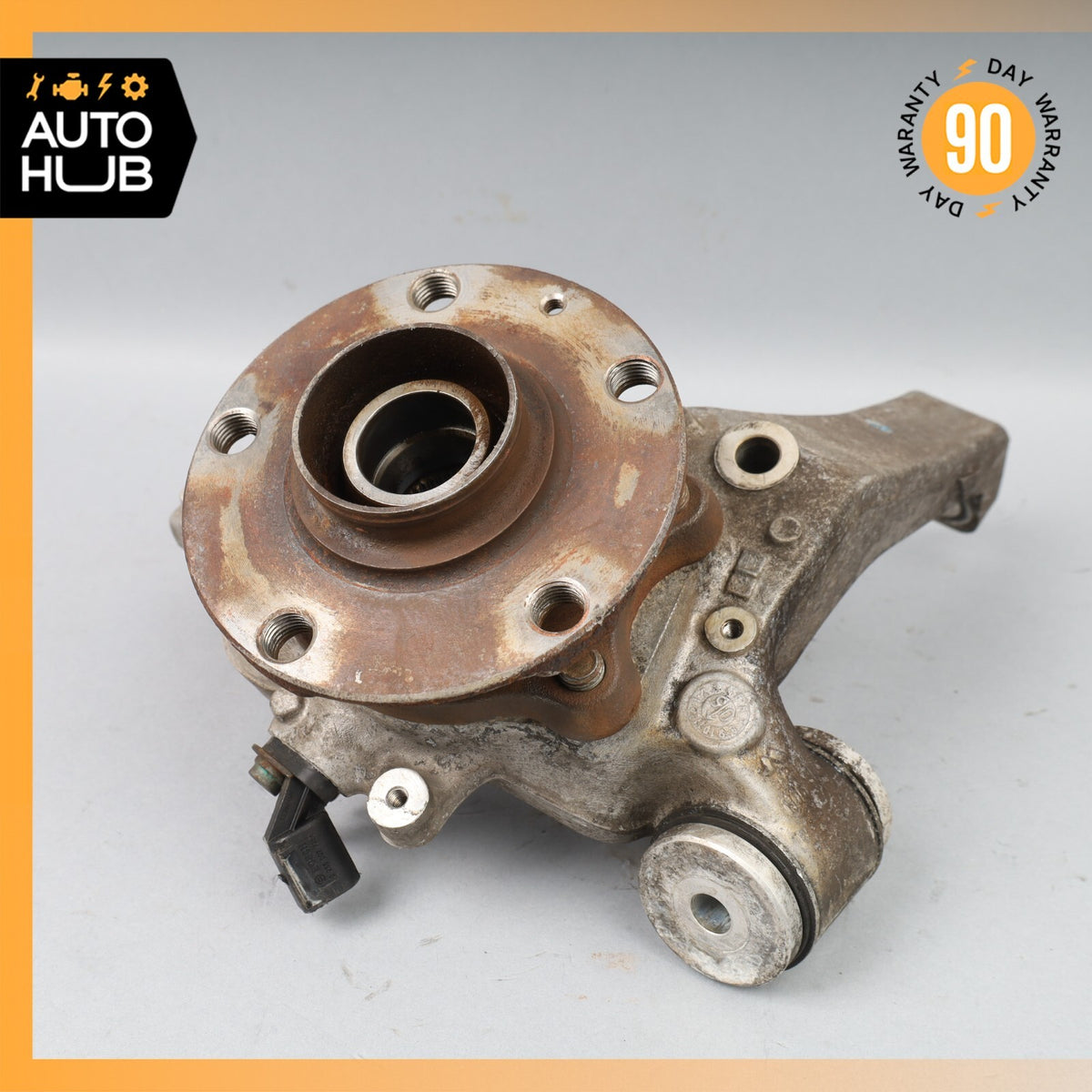 03-13 Bentley Continental Flying Spur Rear Left Side Spindle Knuckle Hub OEM 80k - photo 5