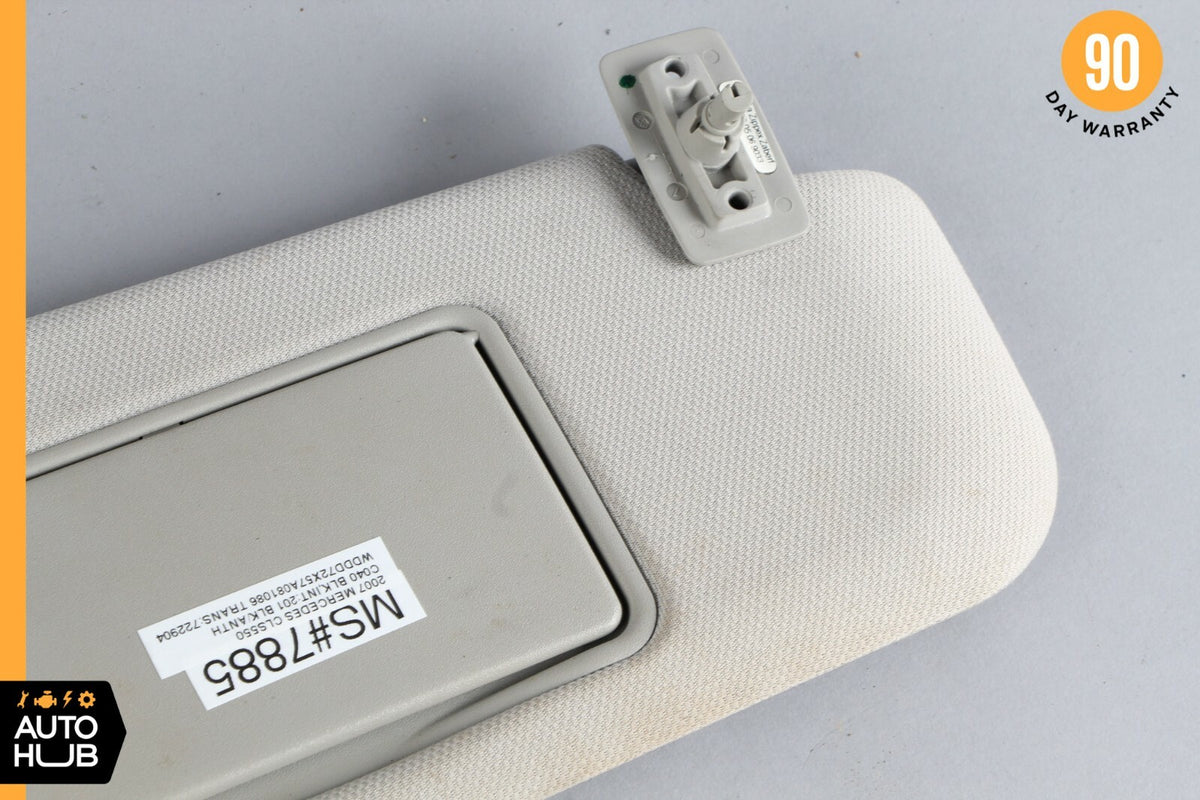 06-11 Mercedes W219 CLS550 CLS500 Front Right Side Sunvisor Sun Visor Grey OEM - photo 2