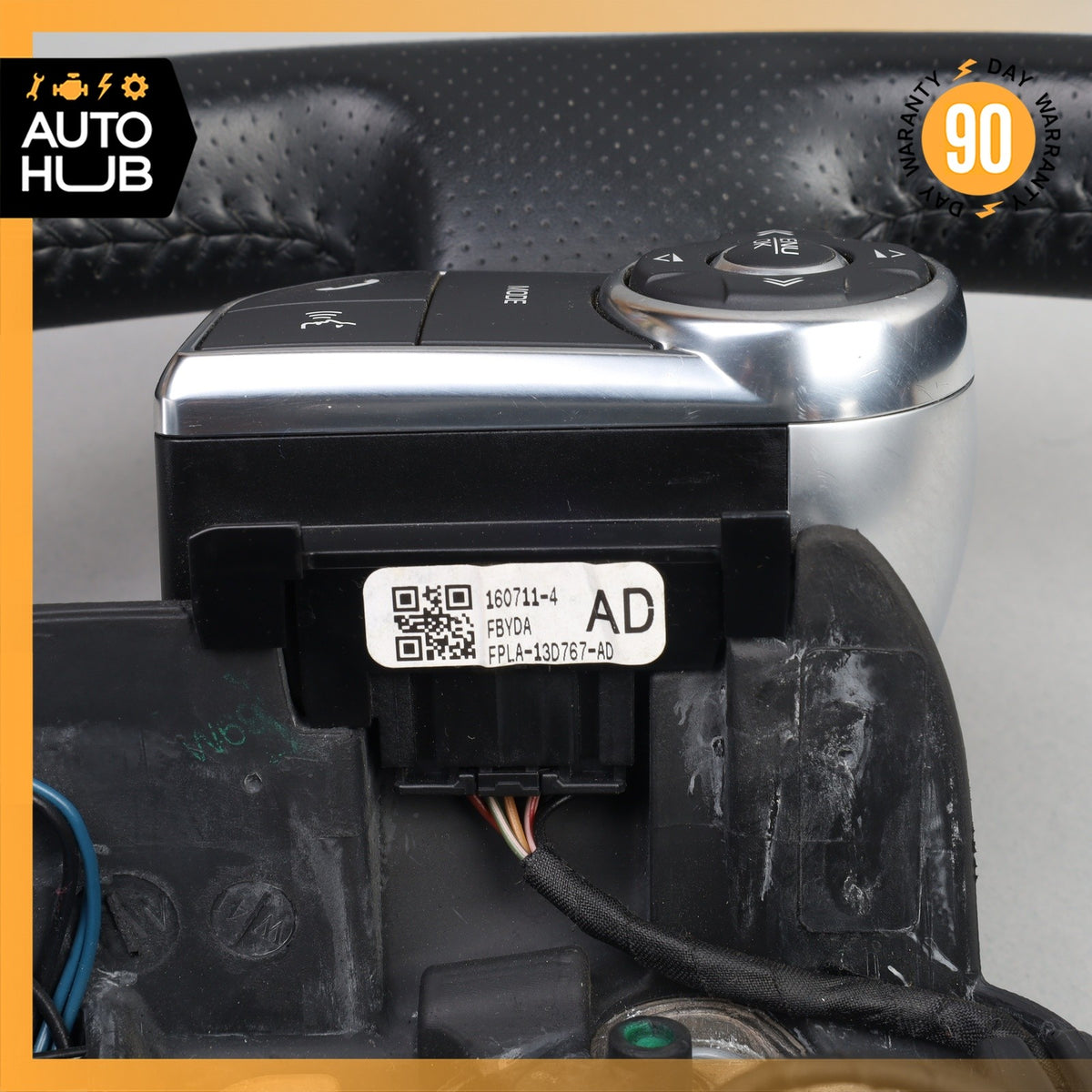 14-22 LR Range Rover Sport L494 Leather Heated Steering Wheel w/ Switches OEM - photo 13