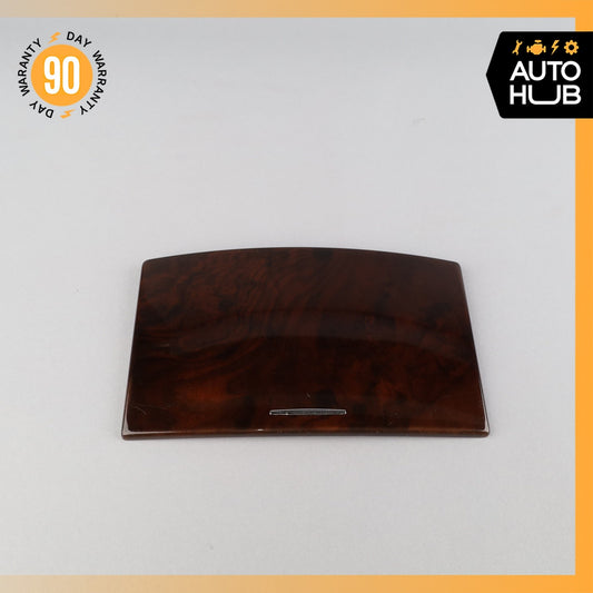 10-13 Mercedes W221 S550 S400 Center Console Cup Holder Cover Trim Wood OEM - photo 1