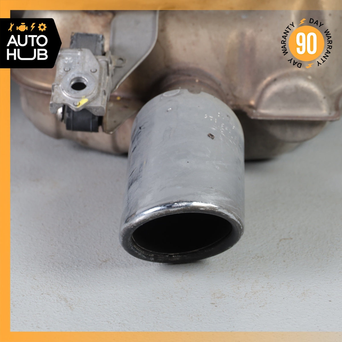 11-12 Audi D4 A8 4.2L V8 Left & Right Exhaust Muffler Mufflers Tips OEM - photo 2
