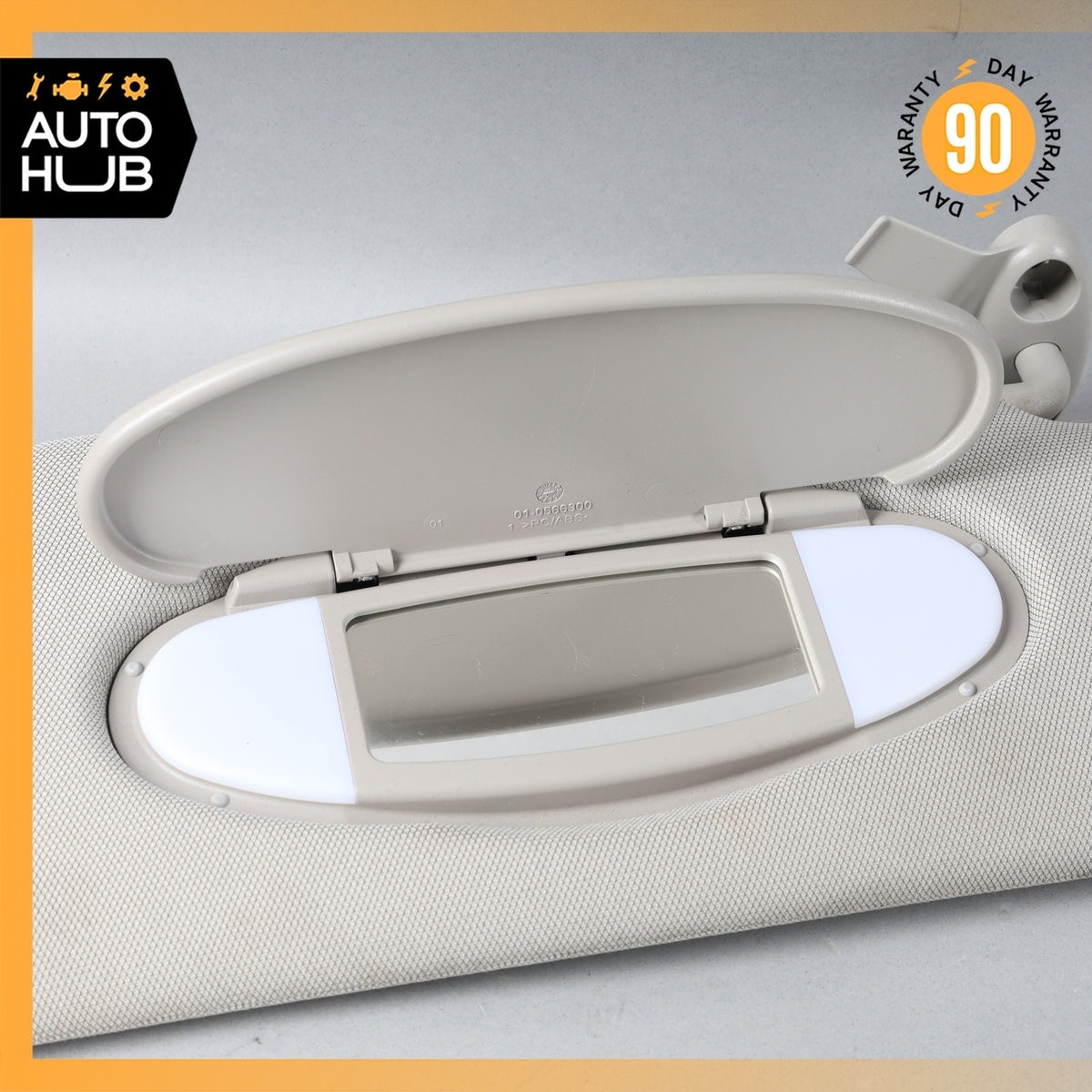 14-21 BMW i3 I01 Right Passenger Side Sunvisor Sun Visor Beige OEM - photo 16