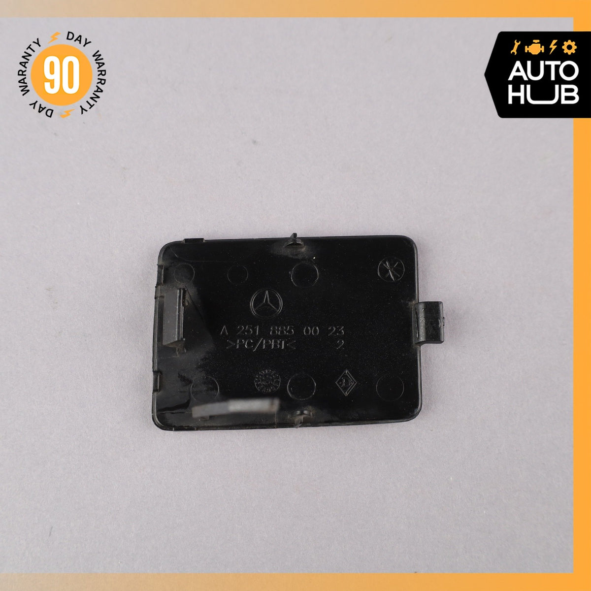 06-10 Mercedes W251 R320 R350 R500 Front Bumper Tow Hook Hitch Cover Lid OEM - photo 5