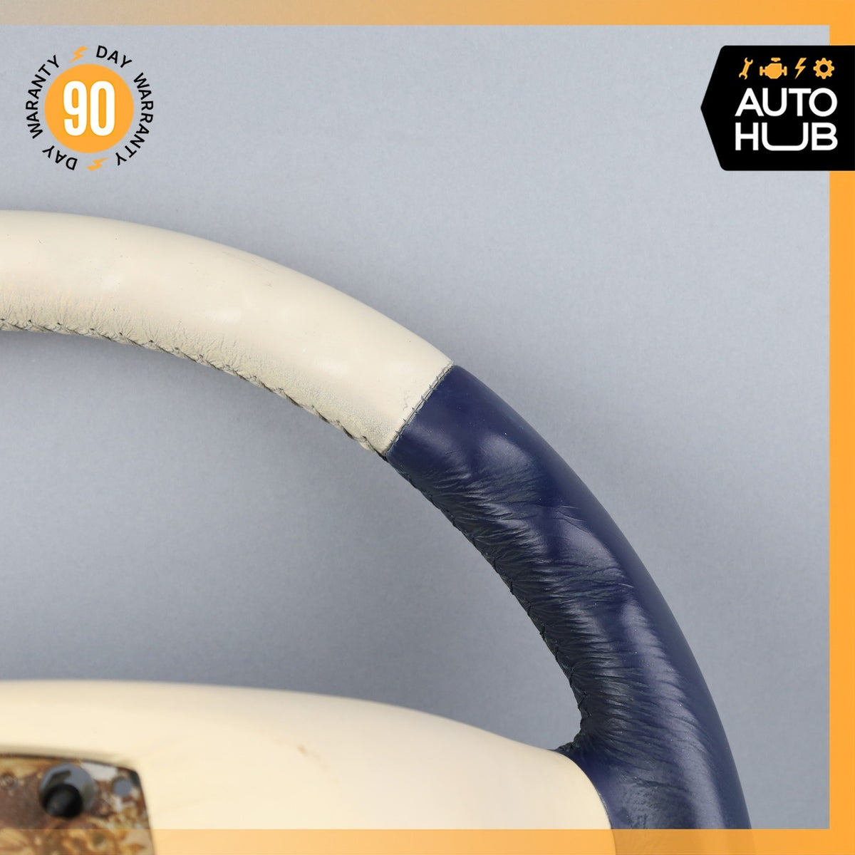 99-02 Bentley Arnage Steering Wheel Beige Blue PH27727PB OEM 42k - photo 11
