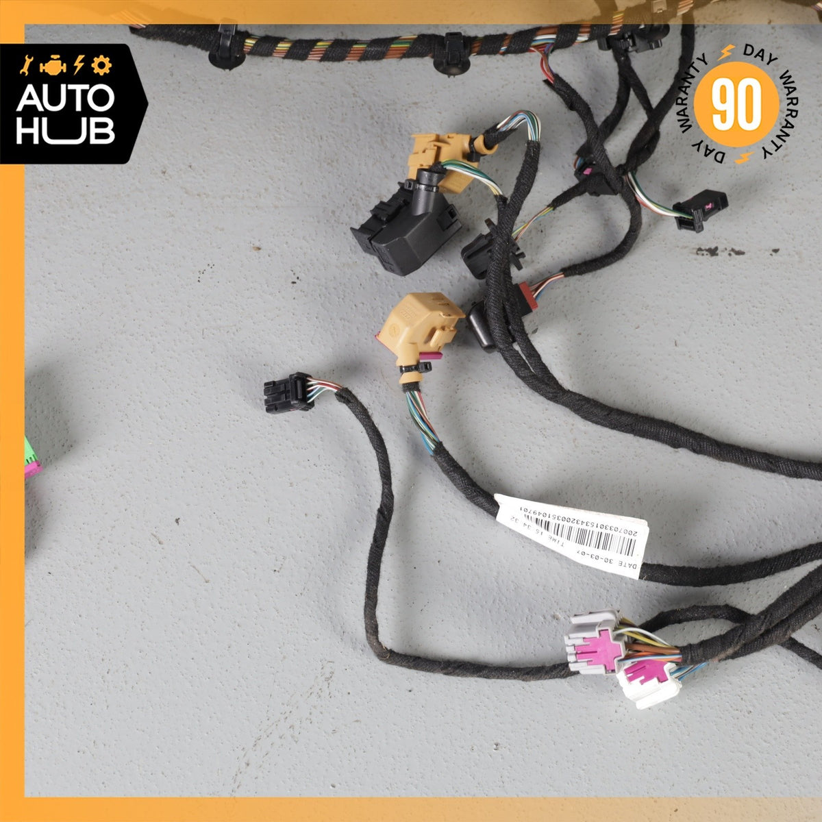 04-07 Bentley Continental GTC GT Dashboard Intrument Cluster Wiring Harness OEM - photo 6