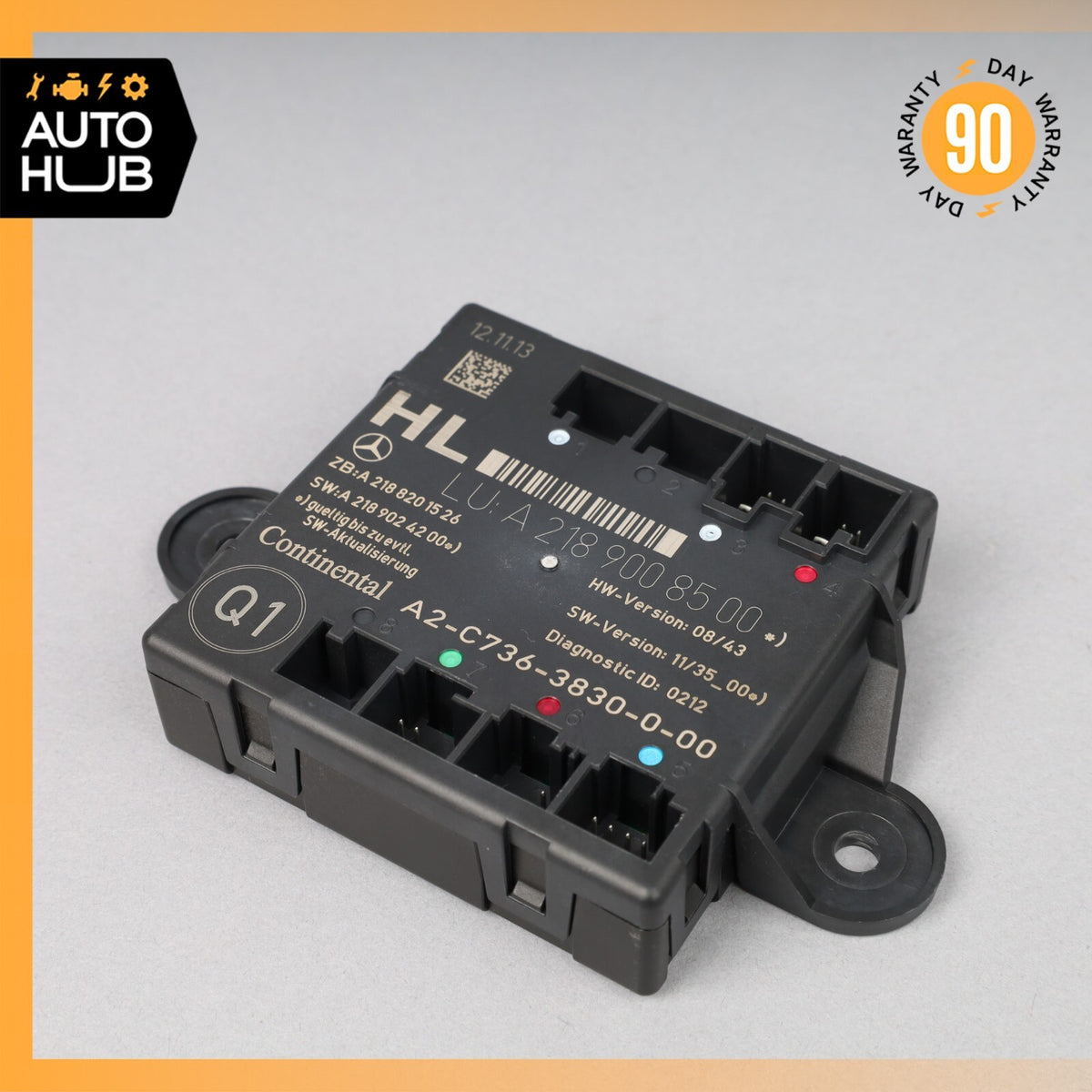 08-18 Mercedes W212 E400 C300 CLS550 Rear Left Side Door Control Module OEM - photo 1