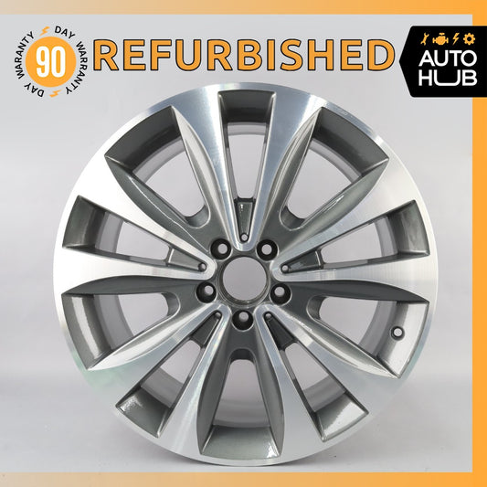Mercedes X166 GL450 GL550 8.5 x 20 20" Wheel Rim Polished Gray 1664012802 OEM - photo 1