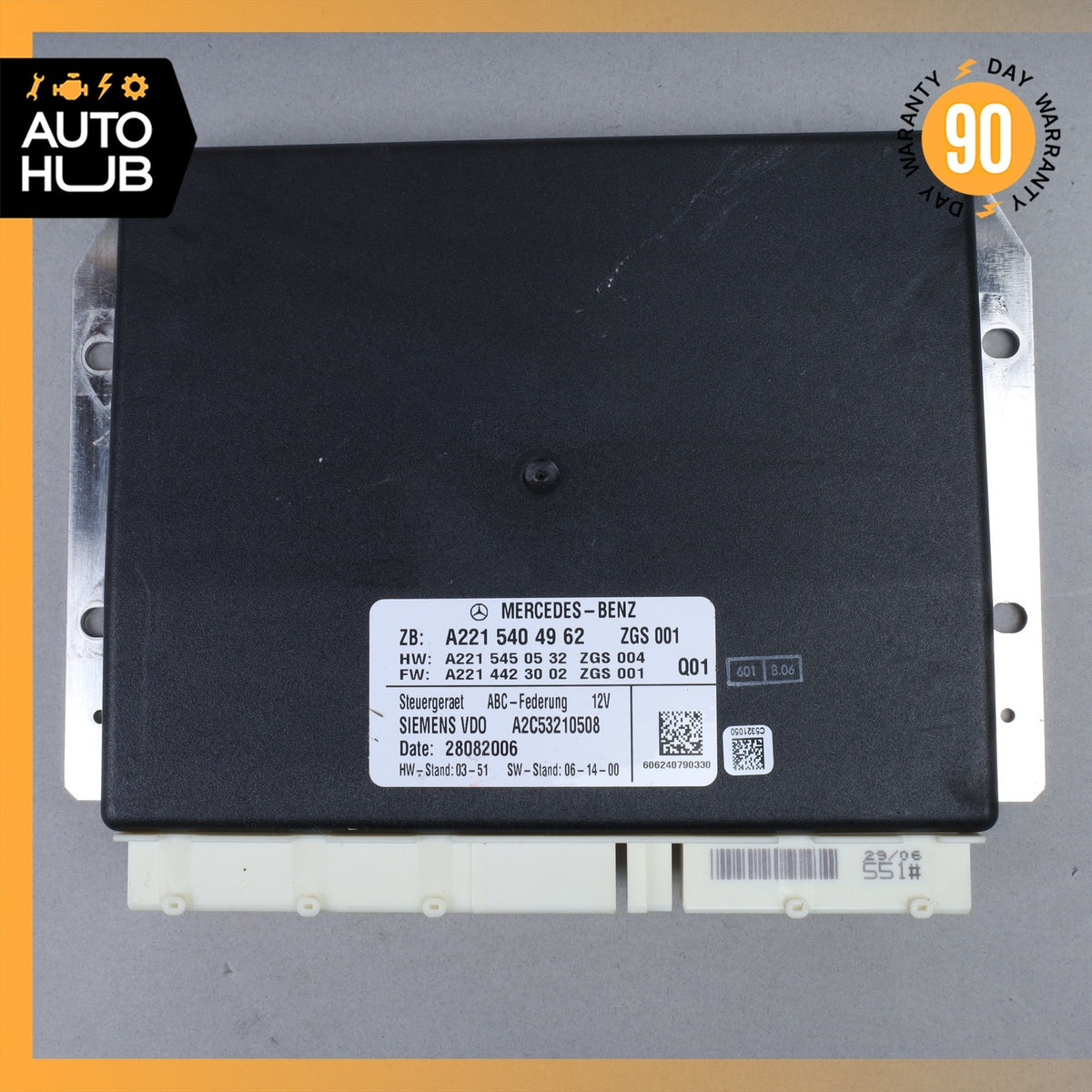 07-14 Mercedes W221 S600 CL550 Active Body Control ABC Suspension Module Control - photo 5