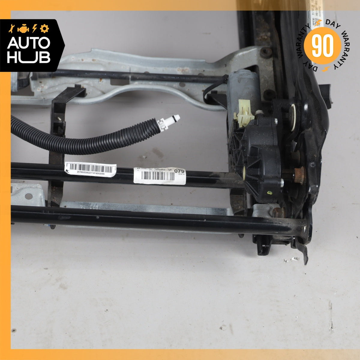 10-17 Mercedes W207 E350 C250 Front Left Seat Rail Track Frame w/ Motors OEM - photo 3