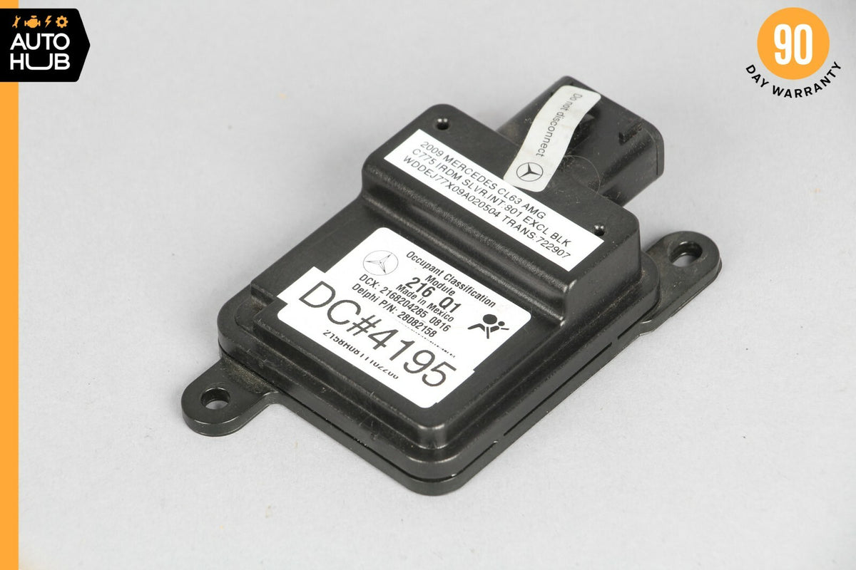 07-10 Mercedes W216 CL63 AMG Seat Occupancy Module Right Passenger 2168204285 - photo 1