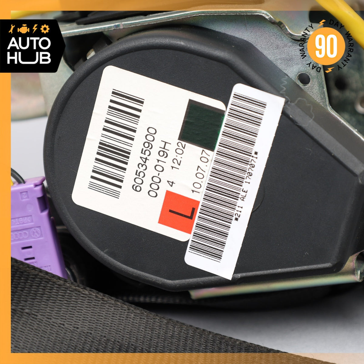 06-13 Bentley Continental Flying Spur Rear Left Driver Side Seat Belt OEM - photo 10