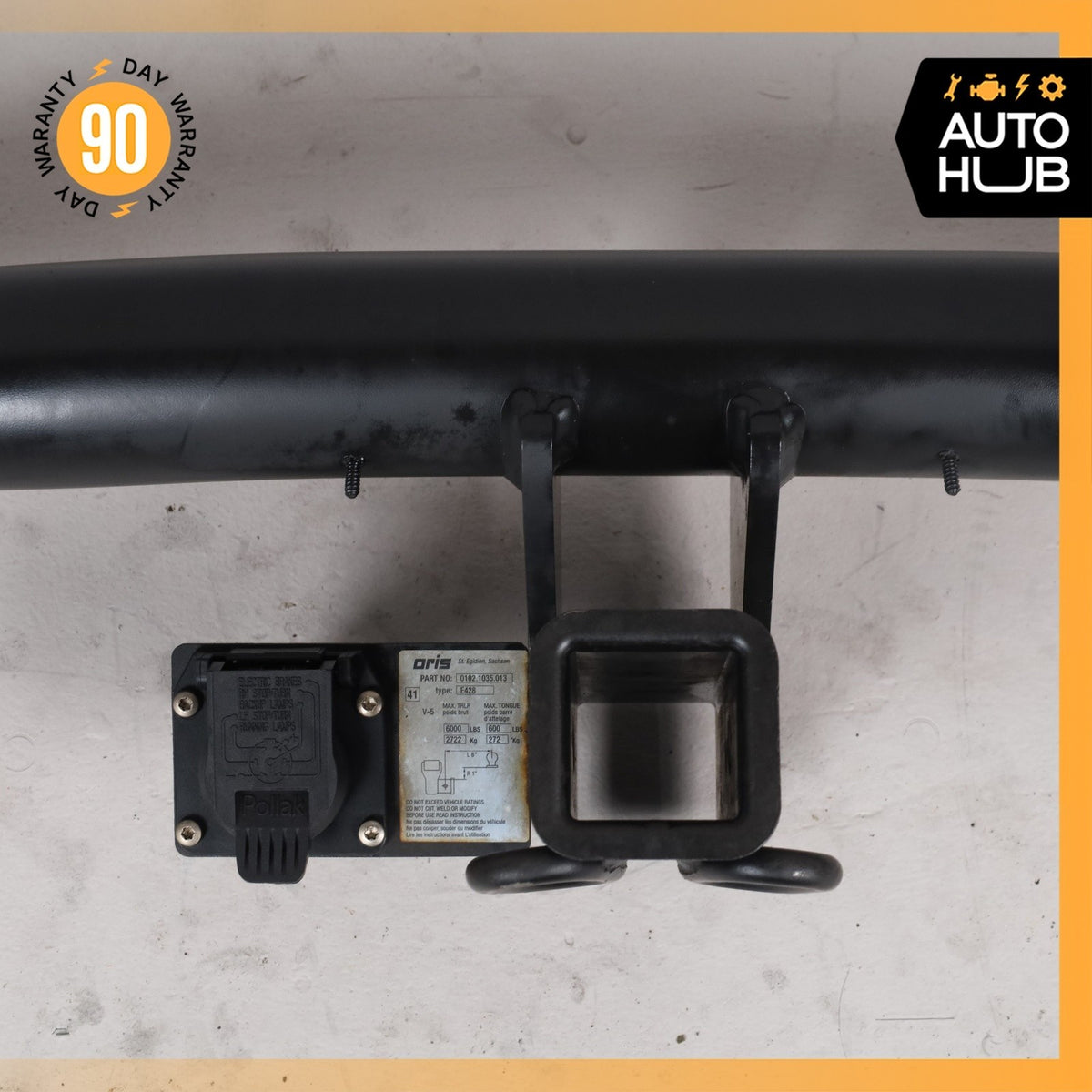 07-13 BMW E70 X5 Trailer Rear Tow Hitch Reinforcement Bar Oris - photo 6