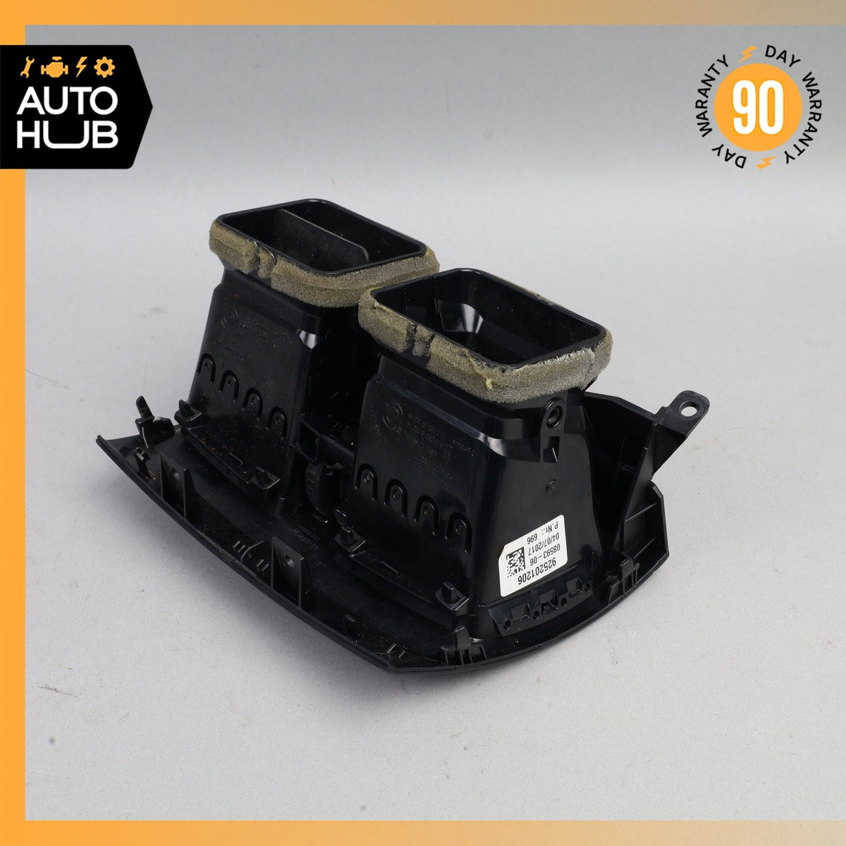 14-18 BMW F15 X5 Rear Center Console Air Vent Trim Bezel 64229252012 OEM - photo 12